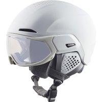 Alpina Alto Varioflex Visier Skihelm (55-59 cm, 10 white matt)
