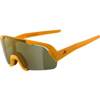 Alpina Rocket Youth Q-Lite Sportbrille (041 burned/yellow matt, Scheibe: Q-Lite bronce mirror (S3))