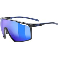uvex MTN Perform Sportbrille (2416 black/blue matt, supravision mirror blue (S2))