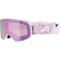 Alpina Fernie Kinderskibrille (814 white/rose matt, Scheibe: mirror rose (S2))