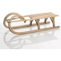 Sirch Hörnerschlitten Standard Plus mit Lattensitz (100 cm, esche lackiert2 Bockstützen )