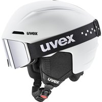 uvex Viti Kinder Skihelm Set (54-58 cm, 14 white matt)