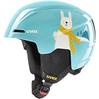 uvex Viti Kinder Skihelm (51-55 cm, 14 turquoise rabbit)