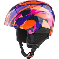 Alpina Pizi Kinder Skihelm (46-51 cm, 52 pink/orange/blue gloss)