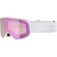 Alpina Fernie Kinderskibrille (815 white matt, Scheibe: mirror rose (S2))