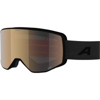Alpina Venet M QuattroVarioflex Skibrille (731 black matt, Scheibe: gold (S2 - S3))