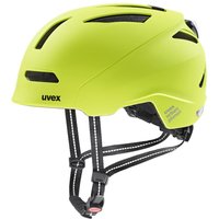 uvex Urban Planet LED Fahrradhelm (54-58 cm, 04 lime matt)