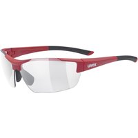 uvex Sportstyle 612 Variomatic light Sportbrille (3390 red matt, variomatic smoke)