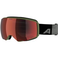 Alpina Granby 2 small Q-Lite Brillenträgerskibrille (872 black/green matt, Scheibe: Q-Lite red (S2))