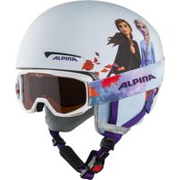 Alpina Zupo Disney Set Skihelm inklusive Skibrille (48-52 cm, 81 Frozen II inkl. Piney white)