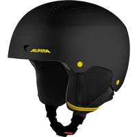 Alpina Pala Skihelm (48-52 cm, 30 black matt/yellow)