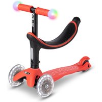 Micro Mini 2 Grow Deluxe Magic LED Kinderkickboard (red)
