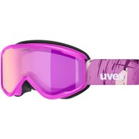 uvex Speedy Nova FM Kinderskibrille (9030 pink matt, mirror pink/green clear (S2))