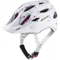 Alpina Carapax Jr. Fahrradhelm (51-56 cm, 11 white/polka/dots matt)