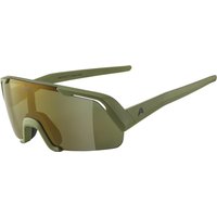 Alpina Rocket Youth Q-Lite Sportbrille (071 olive matt, Scheibe: Q-Lite bronce mirror (S3))