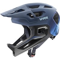 uvex React Jr. Fullface Helm (52-56 cm, 02 dusk blue matt)