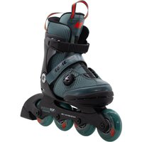 K2 Eddie Boa Junior Inlineskate Jungen (32.0-37.0, (72 mm Räder) dark teal)