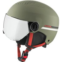 Alpina Zupo Visor Kinderskihelm (48-52 cm, 63 olive/red matt)