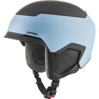 Alpina Gems Freeride Skihelm (51-55 cm, 46 smoke/blue black matt)