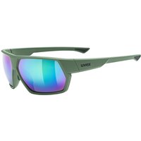 uvex Sportstyle 238 Sportbrille (7716 moss matt, mirror green (S3))
