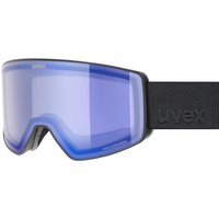 uvex Scenic Polavision Skibrille (2330 black matt, blue/polavision lightbrown/grey (S2))