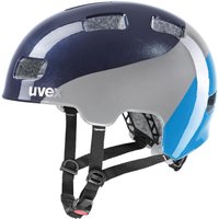 uvex HLMT 4 Kinder-Fahrradhelm (51-55 cm, 10 deep space/blue wave)