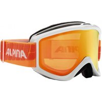 Alpina Smash 2.0 Multi Mirror Skibrille (813 weiß/orange, Scheibe: MULTIMIROR, orange)