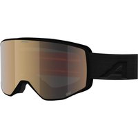 Alpina Venet M QuattroVarioflex Skibrille (732 black/black matt, Scheibe: gold (S2 - S3))