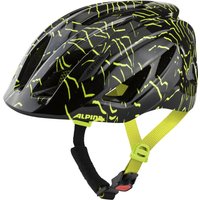 Alpina Pico Kinder Fahrradhelm (50-55 cm, 33 black/neon yellow gloss)