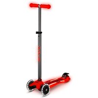 Micro Maxi Deluxe Glow LED Plus Kickboard (aura red)