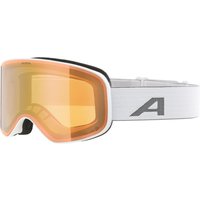 Alpina Slope Quattroflex Skibrille (812 white matt, Scheibe: QUATTROFLEX MIRROR gold (S2))