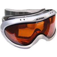 Alpina Opticvision Brillenträger Skibrille (121 silber, Scheibe: DOUBLEFLEX)