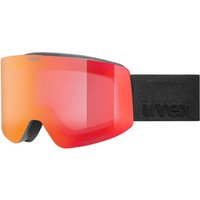uvex Provoqe FM Brillenträger Skibrille (2930 black matt, mirror red/purple clear (S2))