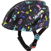 Alpina Pico Kinder Fahrradhelm (50-55 cm, 85 black/confetti gloss)
