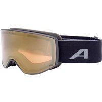 Alpina Venet QuattroVarioflex Skibrille (731 black matt, Scheibe: gold (S2 - S3))