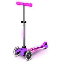 Micro Mini Deluxe Glow LED Plus Kinderkickboard (frosty pink)