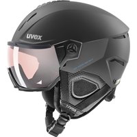 uvex Instinct VisorPro Variomatic Skihelm (60-62 cm, 40 black matt)