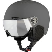 Alpina Arber Visier Skihelm (58-61 cm, 31 grey matt)
