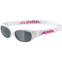 Alpina Sports Flexxy Kids Sonnenbrille (410 white/dots, Ceramic, Scheibe: black (S3))