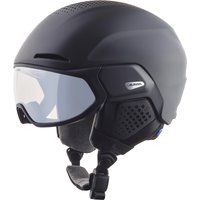 Alpina Alto Varioflex Visier Skihelm (59-63 cm, 30 black matt)
