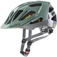 uvex Quatro cc MIPS Radhelm (56-61cm, 04 moss green/rhino matt)