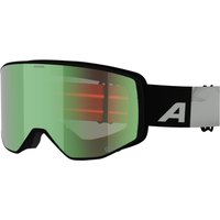 Alpina Venet Q-Lite Skibrille (812 black/green matt, Scheibe: green (S2))