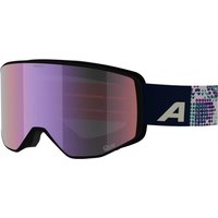 Alpina Venet M Q-Lite Skibrille (812 white/lilac matt, Scheibe: pink (S2))