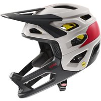uvex revolt Mips Fullface Helm (57-61 cm, 04 oak brown/red matt)