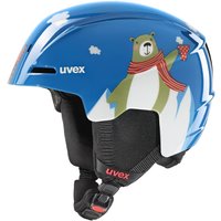 uvex Viti Kinder Skihelm (51-55 cm, 13 blue bear)