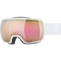 uvex Compact Fullmirror Skibrille (1030 white mat, mirror goldpink/rose (S2))
