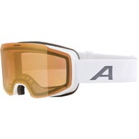 Alpina Taos Quattroflex Skibrille (812 white matt, Scheibe: Quattroflex, gold (S2))