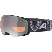 Alpina Falera MAG Q-Lite Skibrille Klickscheibe (832 black glacier matt, Scheibe: silver (S2) / pink (S1))
