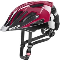 uvex Quatro Fahrradhelm (52-57 cm, 36 ruby red/black)