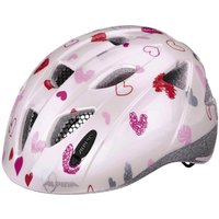 Alpina Ximo Kinderfahrradhelm (49-54 cm, 11 white hearts gloss)